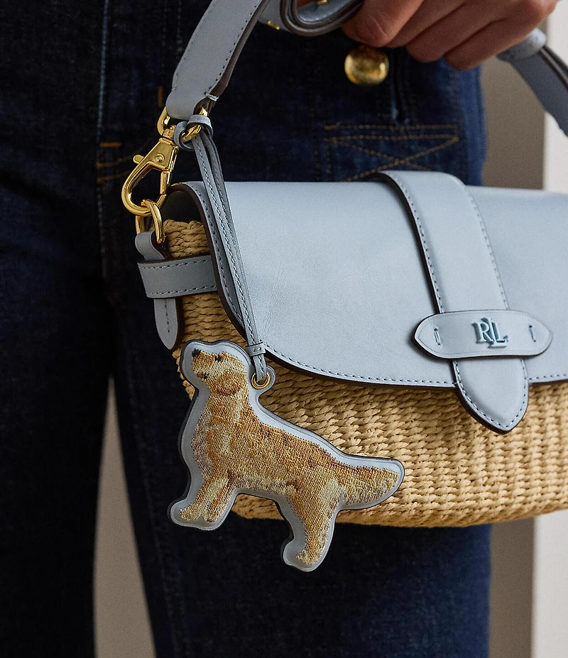 Lauren Ralph Lauren Embroidered Golden Retriever Bag Charm
