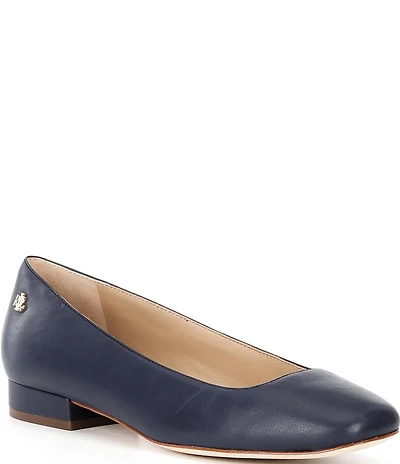 Lauren Ralph Lauren Emellie Leather Ballet Flats