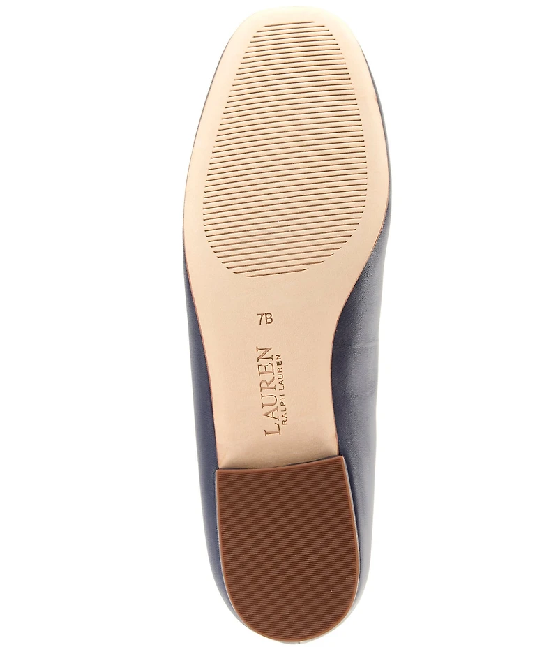 Lauren Ralph Lauren Emellie Leather Ballet Flats