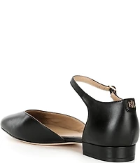 Lauren Ralph Lauren Emellie Leather Mary Jane Flats
