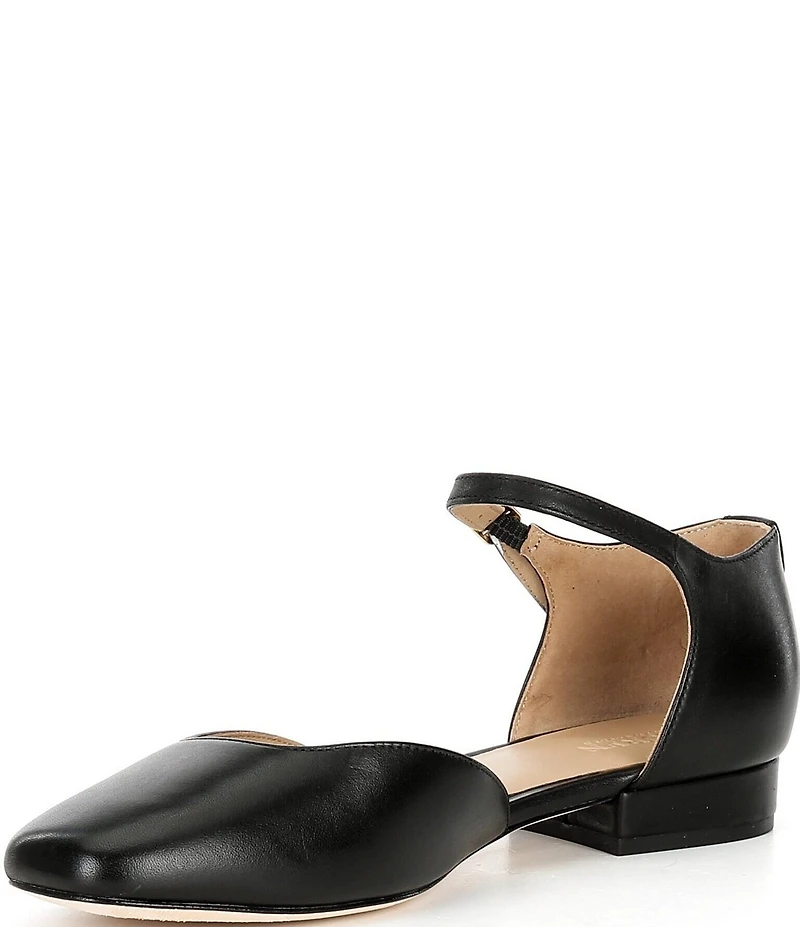 Lauren Ralph Lauren Emellie Leather Mary Jane Flats