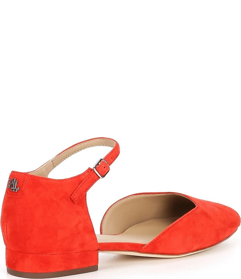 Lauren Ralph Lauren Emellie Suede Mary Jane Flats