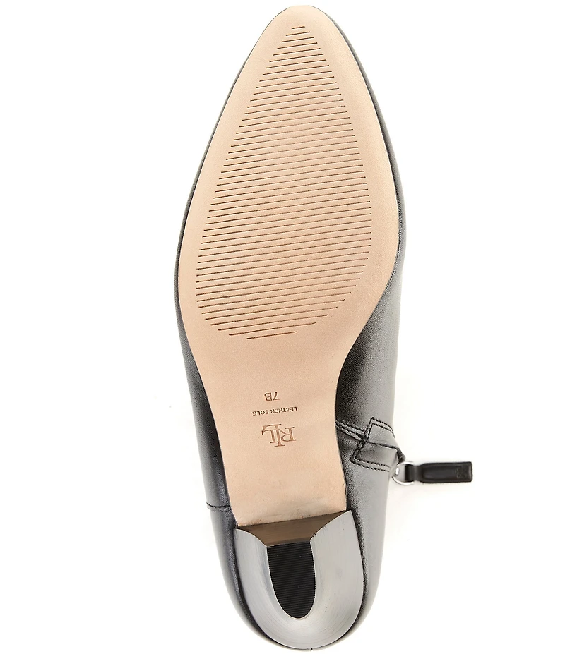Lauren Ralph Lauren Emersyn Calf Skin Heeled Booties