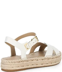 Lauren Ralph Lauren Emeryn Leather Ankle Strap Platform Espadrilles