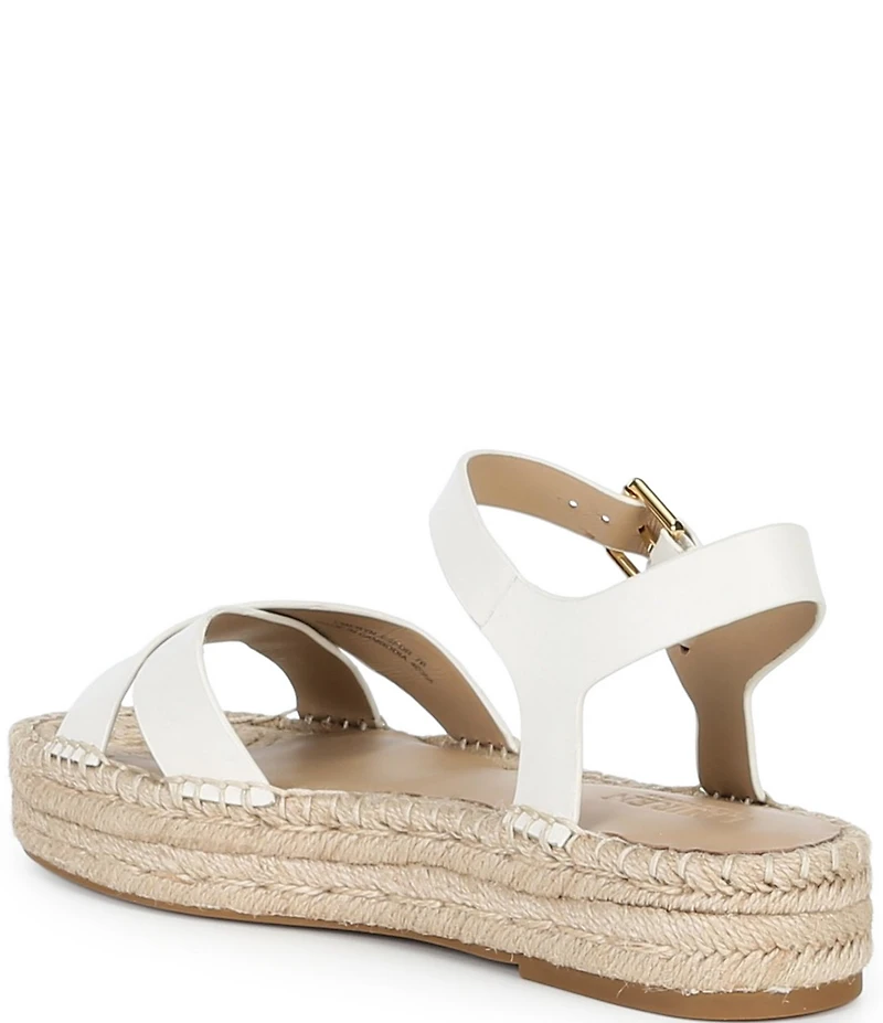 Lauren Ralph Lauren Emeryn Leather Ankle Strap Platform Espadrilles