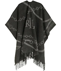 Lauren Ralph Lauren Equestrian Jacquard Oversized Ruana