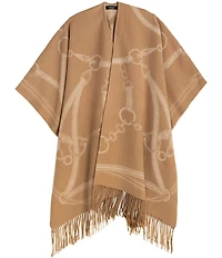 Lauren Ralph Lauren Equestrian Jacquard Oversized Ruana