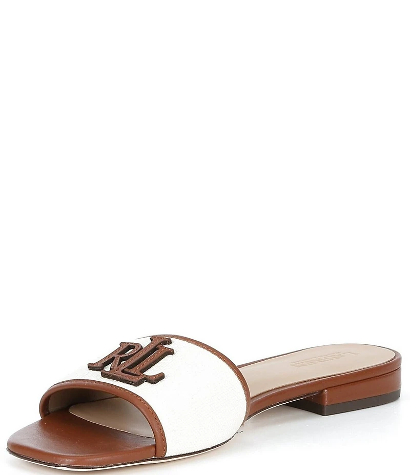 Lauren Ralph Lauren Everley Canvas Slide Sandals