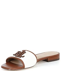 Lauren Ralph Lauren Everley Canvas Slide Sandals