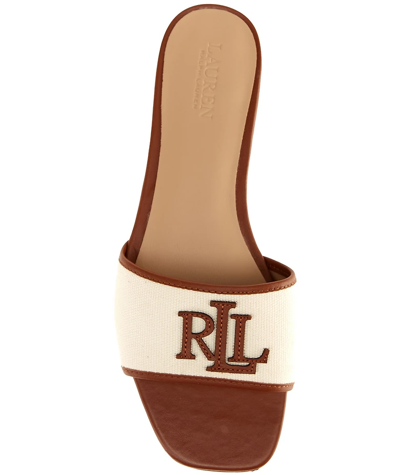 Lauren Ralph Lauren Everley Canvas Slide Sandals