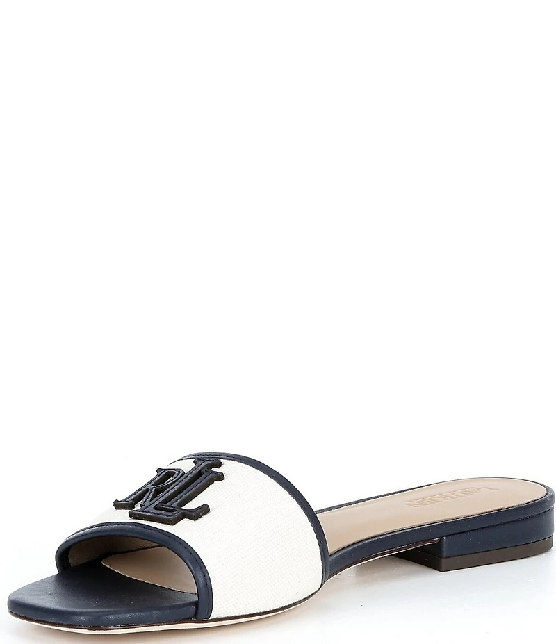 Lauren Ralph Lauren Everley Canvas Slide Sandals