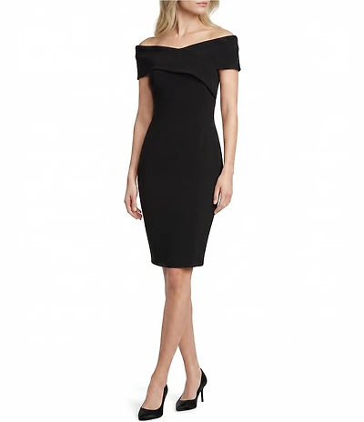 Lauren Ralph Lauren Faille Off-The-Shoulder Cocktail Dress