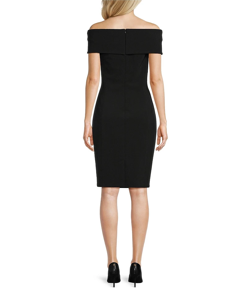 Lauren Ralph Lauren Faille Off-The-Shoulder Cocktail Dress