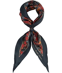 Lauren Ralph Lauren Fall Floral Small Diamond Scarf