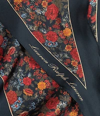 Lauren Ralph Lauren Fall Floral Small Diamond Scarf