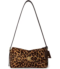 Lauren Ralph Lauren Farrah Leopard Print Medium Shoulder Bag