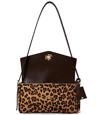 Lauren Ralph Lauren Farrah Leopard Print Medium Shoulder Bag