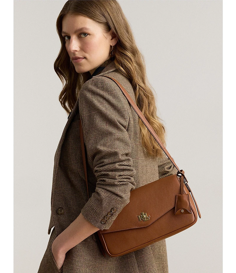 Lauren Ralph Lauren Farrah Nappa Leather Medium Shoulder Bag