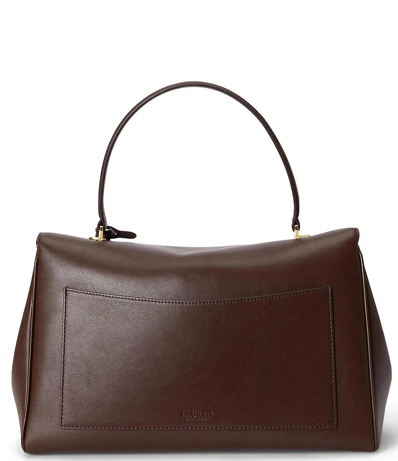 Lauren Ralph Lauren Farrah Nappa Leather Medium Soft Satchel Bag
