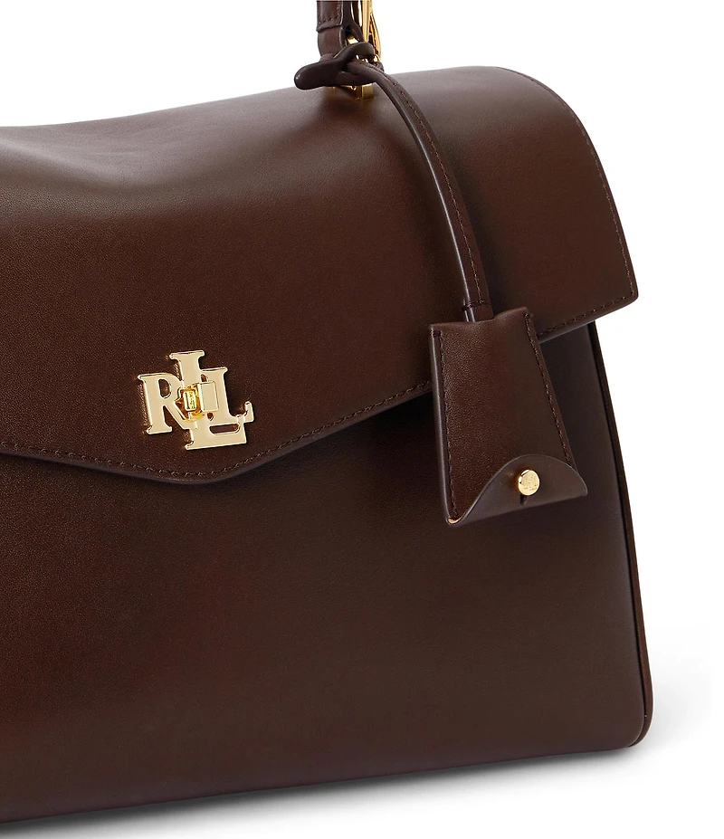 Lauren Ralph Lauren Farrah Nappa Leather Medium Soft Satchel Bag