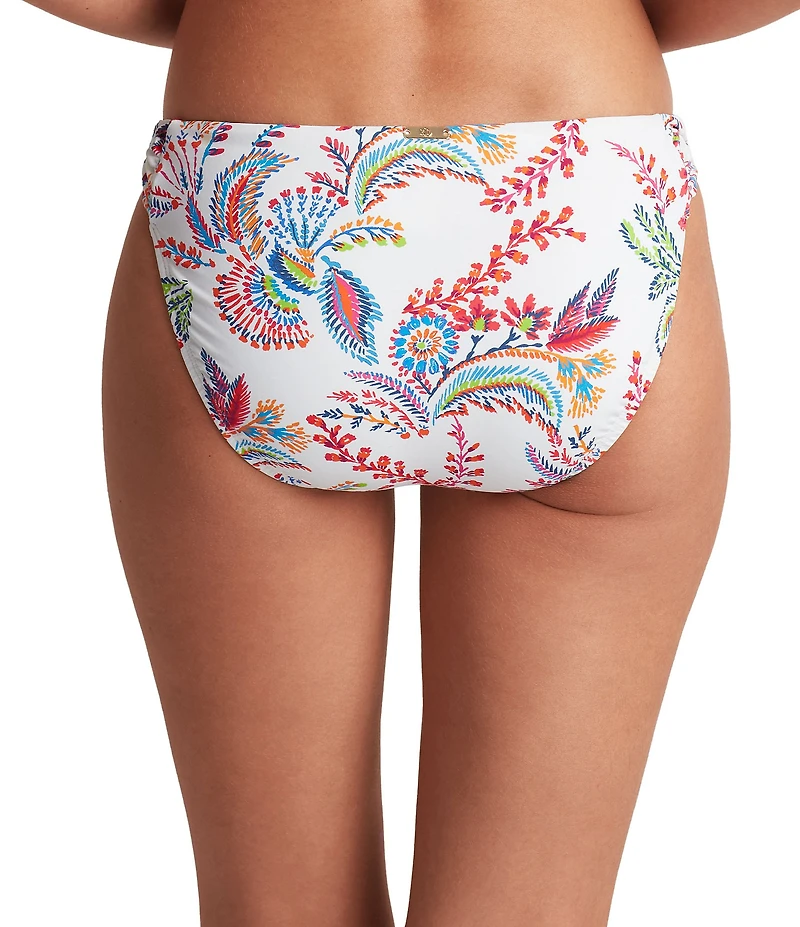 Lauren Ralph Lauren Fleurette Side Twist Tab Hipster Swim Bottom