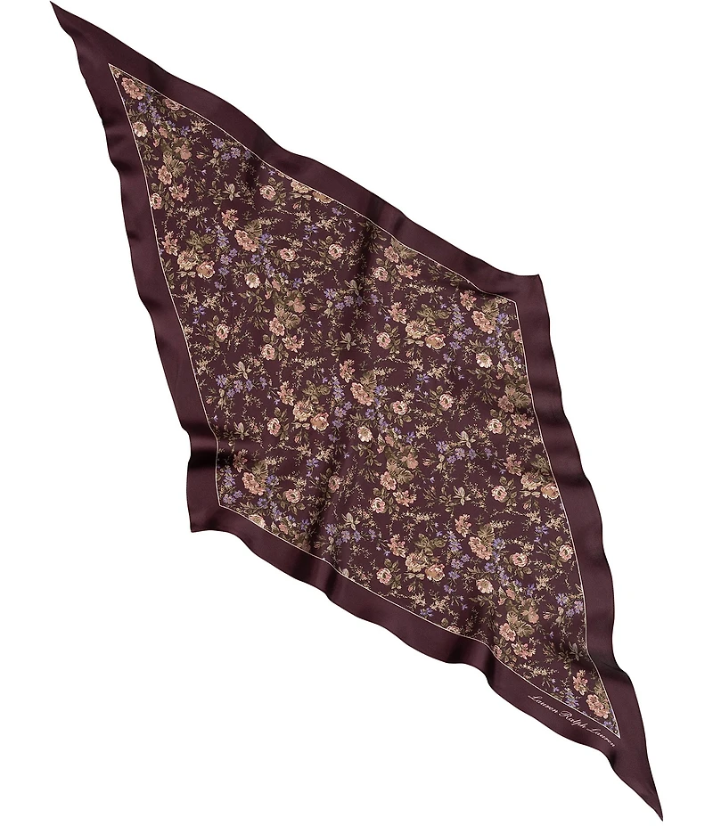 Lauren Ralph Lauren Floral Large Diamond Scarf