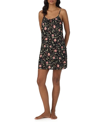 Lauren Ralph Lauren Floral Print Sleeveless Scoop Neck Woven Chemise