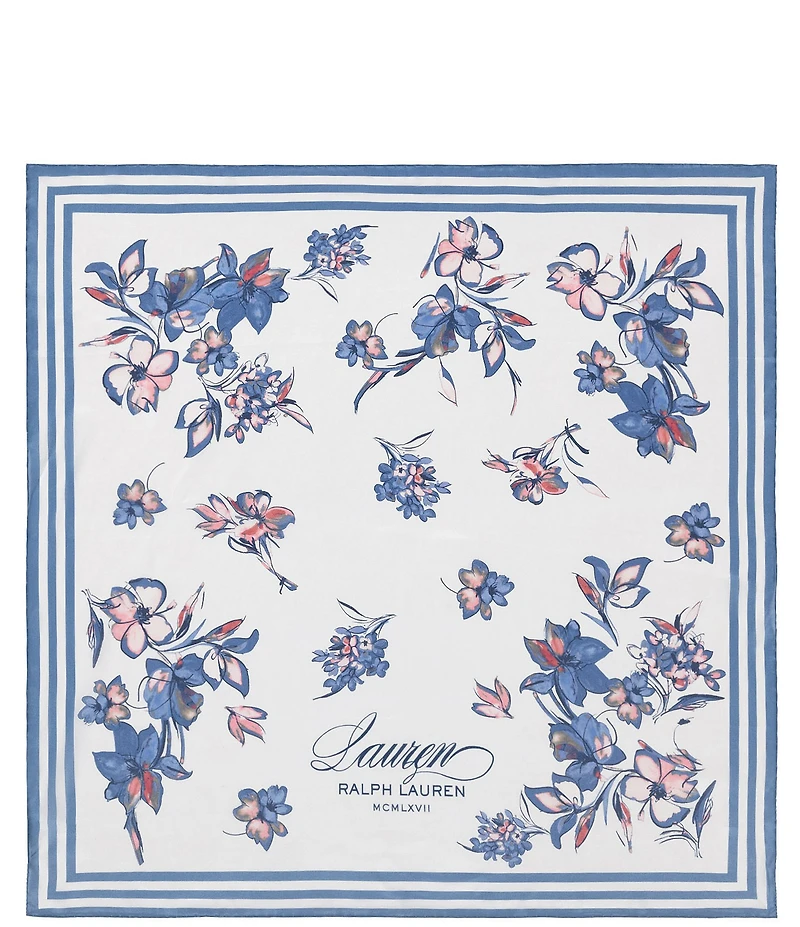 Lauren Ralph Lauren Floral Print Square Scarf