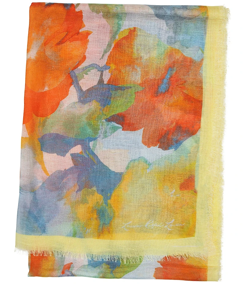 Lauren Ralph Lauren Floral Print Woven Scarf Wrap