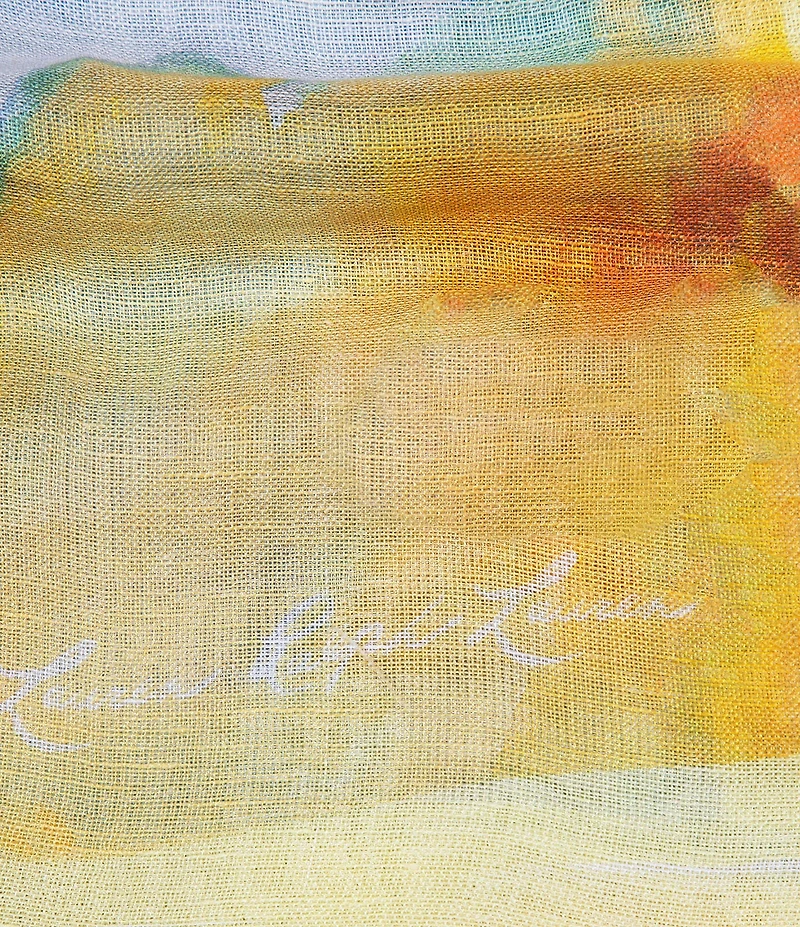 Lauren Ralph Lauren Floral Print Woven Scarf Wrap