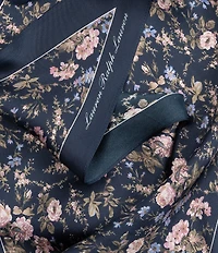 Lauren Ralph Lauren Floral Silk Large Diamond Scarf