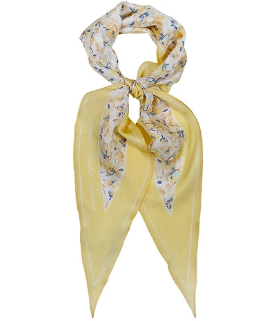 Lauren Ralph Lauren Floral Small Diamond Scarf