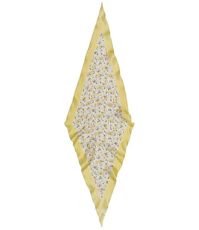 Lauren Ralph Lauren Floral Small Diamond Scarf