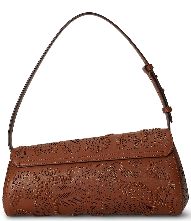 Lauren Ralph Lauren Floral Tooled Medium Tasha East-West Bag