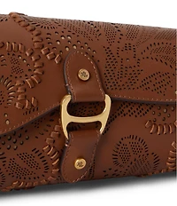 Lauren Ralph Lauren Floral Tooled Medium Tasha East-West Bag