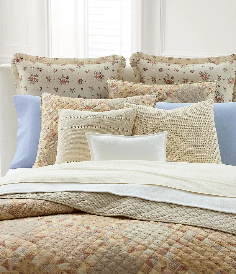 Lauren Ralph Lauren Florence Geometric Floral Diamond Quilted Reversible Sham