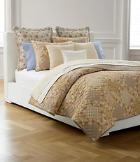 Lauren Ralph Lauren Florence Geometric Floral Patterned Lightweight Reversible Quilt