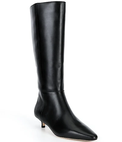 Lauren Ralph Lauren Francesca Leather Point Toe Tall Heeled Boots
