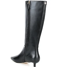 Lauren Ralph Lauren Francesca Calfskin Point Toe Tall Heeled Boots