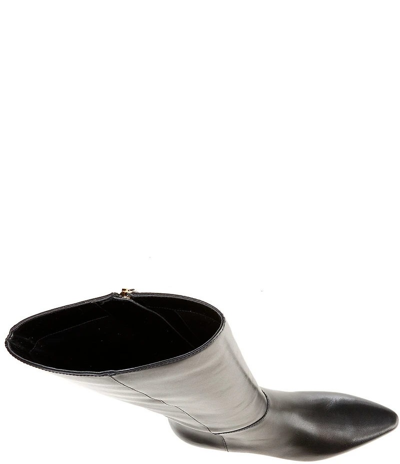 Lauren Ralph Lauren Francesca Calfskin Point Toe Tall Heeled Boots