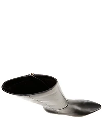 Lauren Ralph Lauren Francesca Calfskin Point Toe Tall Heeled Boots