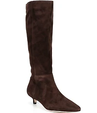 Lauren Ralph Lauren Francesca Calfskin Point Toe Tall Heeled Boots