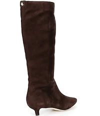 Lauren Ralph Lauren Francesca Calfskin Point Toe Tall Heeled Boots