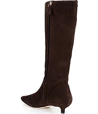 Lauren Ralph Lauren Francesca Calfskin Point Toe Tall Heeled Boots