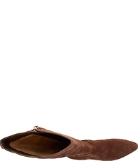 Lauren Ralph Lauren Francesca Calfskin Point Toe Tall Heeled Boots