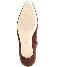 Lauren Ralph Lauren Francesca Calfskin Point Toe Tall Heeled Boots