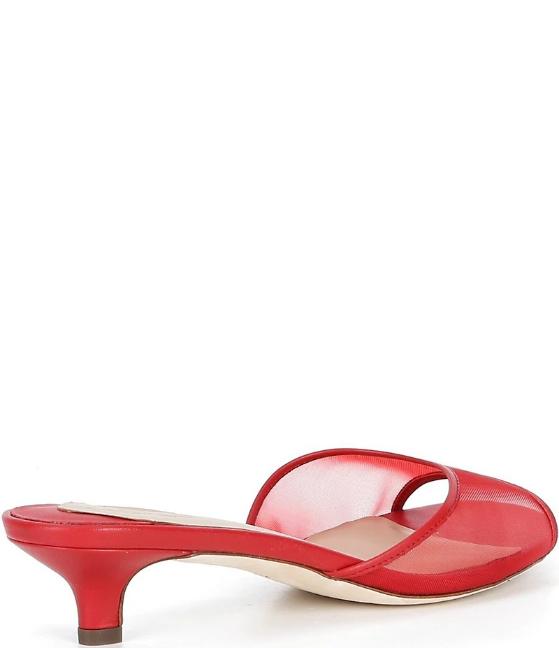 Lauren Ralph Lauren Francesca Mule Mesh Kitten Heel Sandals