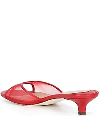 Lauren Ralph Lauren Francesca Mule Mesh Kitten Heel Sandals