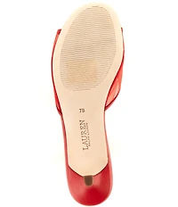 Lauren Ralph Lauren Francesca Mule Mesh Kitten Heel Sandals