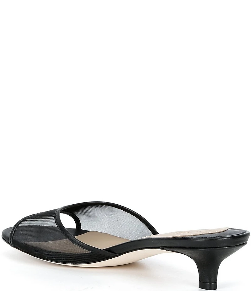 Lauren Ralph Lauren Francesca Mule Mesh Kitten Heel Sandals
